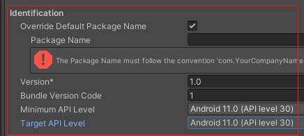 Unity Build for Android Settings 的图像结果