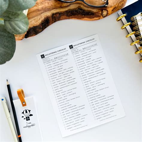Image result for Decluttering Checklist Free Printable