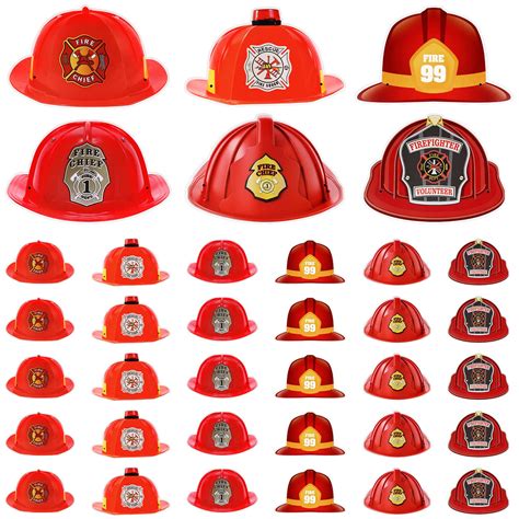 Buy Charniol 36 Pcs Paper Fireman Hat Kids Fire Helmets Fire Hats ...