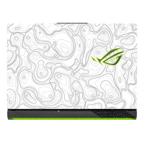 Colourful Topography White Asus ROG Strix G16 G614J Laptop Skin ...