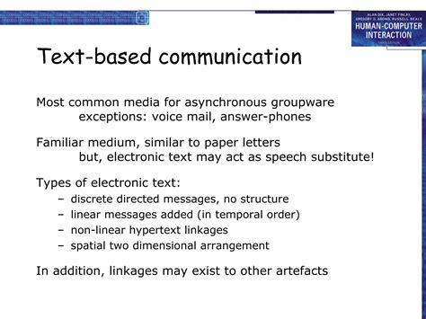 Image result for Communication and Collaboration Models Human-Computer Interaction Book