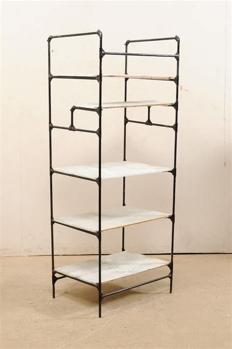 A Tall Spanish Open Shelf Rack Storage Display Piece, Vintage Artisan ...