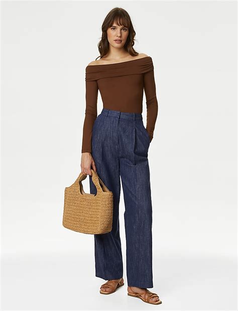 Buy Jersey Bardot Top at Marks & Spencer