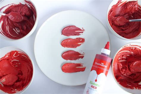 BUTTERCREAM COLOR PALETTE - NATURAL RED SHADES – Chefmaster.com