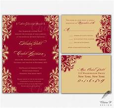 Indian Wedding Invitations by Gold Wedding Invitations Rsvp Printed Indian Indian Wedding Invitations