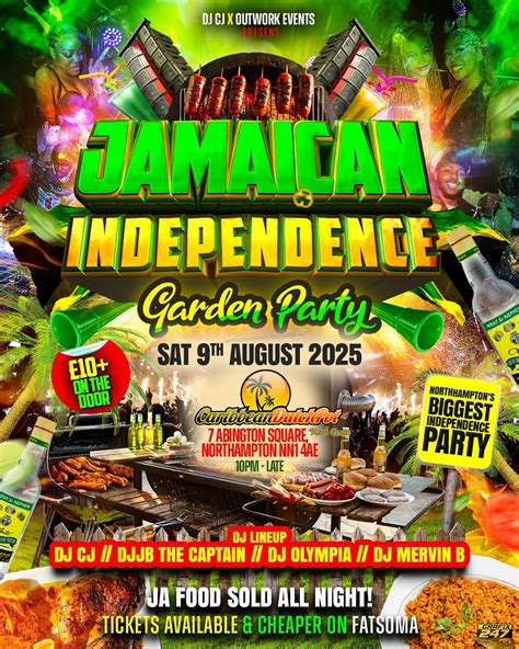 JAMAICAN INDEPENDENCE GARDEN PARTY | NORTHHAMPTON | FOOD FOR SALE ...