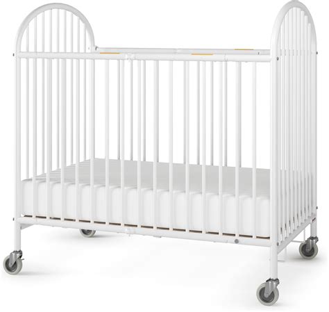 Amazon.com : Foundations Pinnacle Steel Folding Crib, Portable Baby ...
