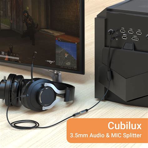 Cubilux 3.5mm Headset Audio and Microphone Splitter, India | Ubuy