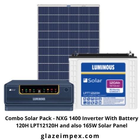 Combo Solar Pack - NXG 1450 Inverter With Battery 120H LPT12120H and a
