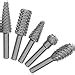 UPTODATETOOLS Rotary Burr Rasp Set - 5Pcs Wood Carving File Drill Bits ...