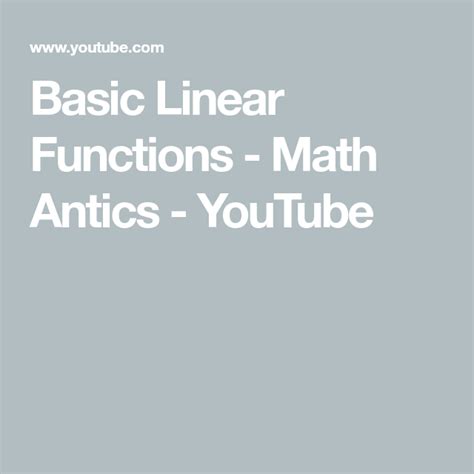 Image result for Maths Antics Functions