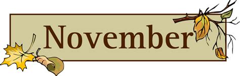 November Calendar Cliparts #2473768 | Clipart Library