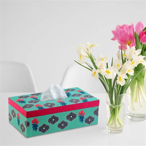 SEJ by Nisha Gupta Tissue Paper Box Holder | Tissue Box for Gifting ...