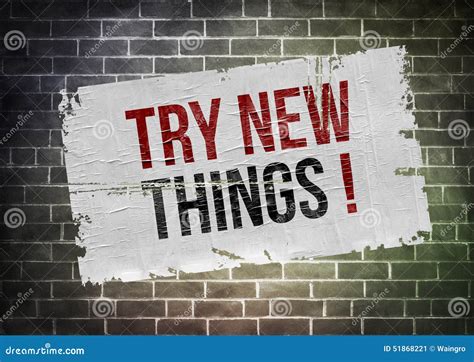 Try new things stock illustration. Illustration of start - 51868221