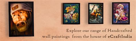 eCraftIndia Sai Baba Satin Matt Texture Framed Synthetic Wood UV Art ...