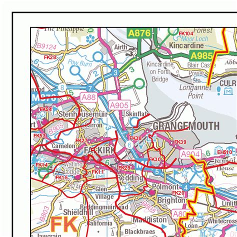 Image result for Edinburgh Postcode Map