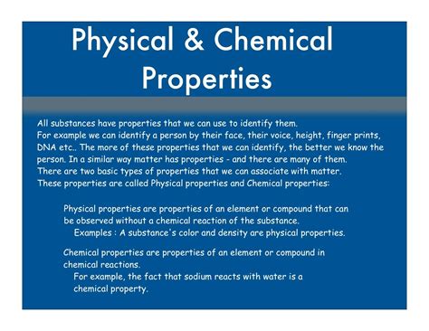 Physical Properties Examples Examples Of Physical Changes