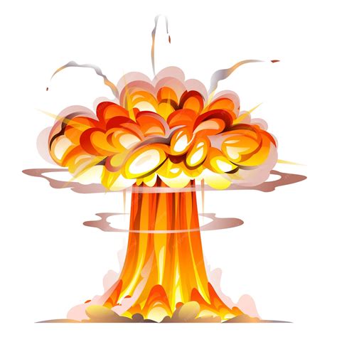 Premium Vector | Bomb explosion vector. Atomic explosion with smoke ...