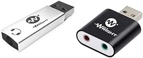 WRIGHT USB Sound Card Combo 2 TRS port and 2+1 TRRS port usb to 3.5mm ...