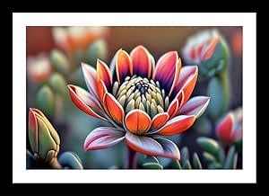 Jhamapukur Floral Radiance: A Delicate Bloom in Vivid Detail. Wall Art ...