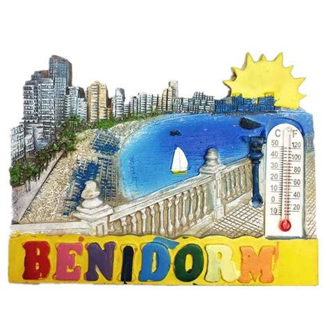 Buy Weekino Fridge Magnet Benidorm Spain 3D Resin Handmade Craft ...