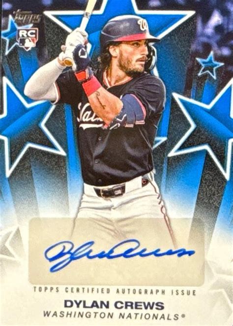 Dylan Crews 2025 Topps #BSA-DC Baseball Stars Autographs - Blue /150 ...