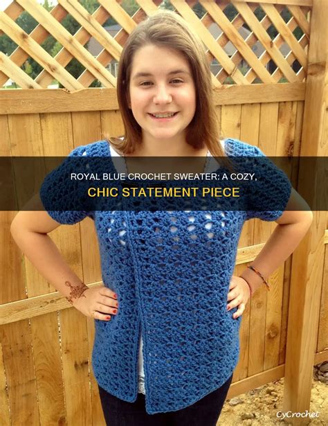 Royal Blue Crochet Sweater: A Cozy, Chic Statement Piece | CyCrochet