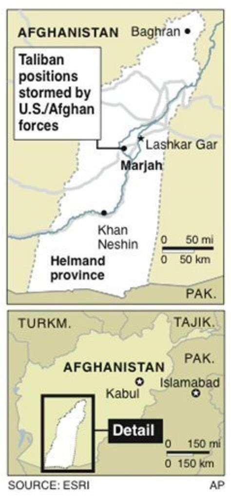 Map Of Marjah Afghanistan