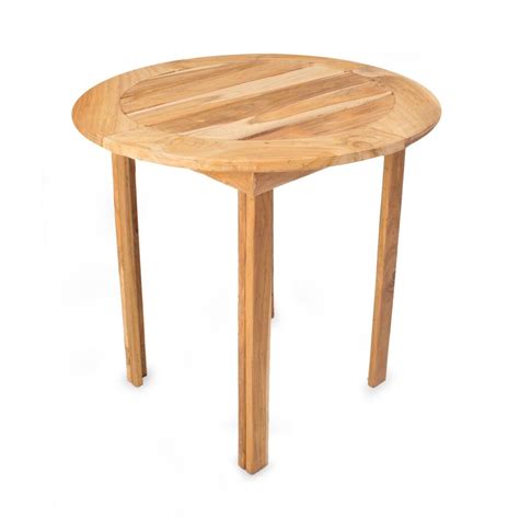 Handmade Teakwood 'Mexican Sierra' Round Accent Table (Mexico ...