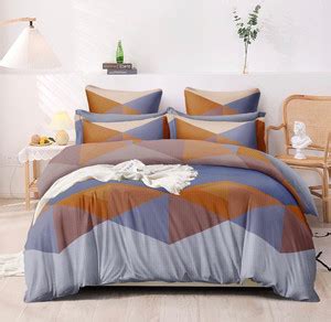 Skytex 150 TC Polycotton King Geometric Flat Bedsheet - Buy Skytex 150 ...