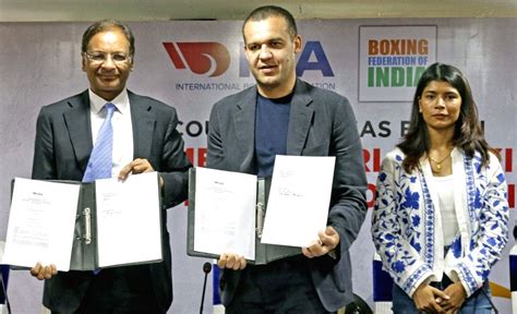 Press conference of Indian Boxing Association
