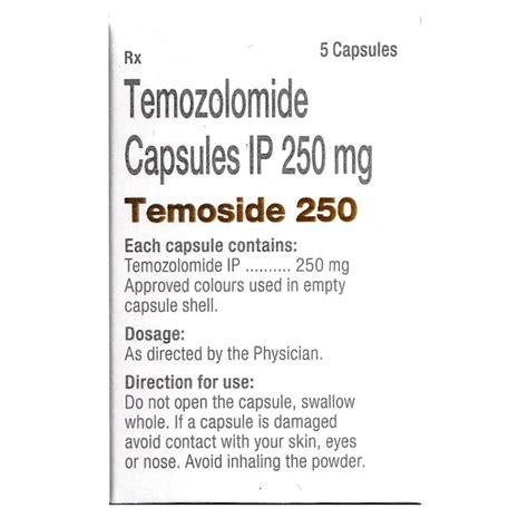 Temoside 250 Capsule 5's Price, Uses, Side Effects, Composition ...