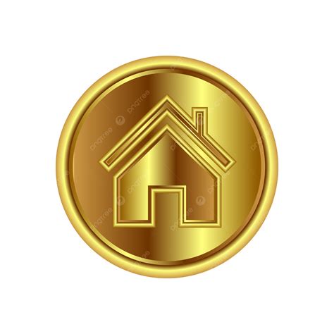 Gold Colored House PNG, Vector, PSD, and Clipart With Transparent ...