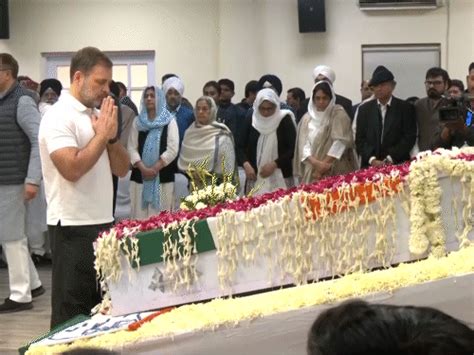 Manmohan Singh Funeral LIVE Photos Update: Rahul Gandhi | PM Modi