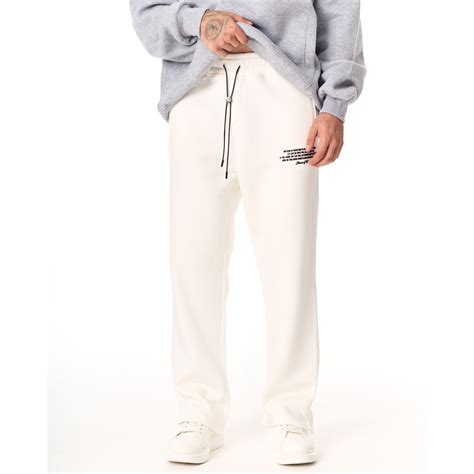 MV White Baggy Sweatpants | Martin Valen