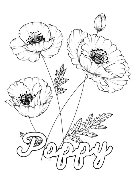 54 Stunning Flower Coloring Pages For Kids and Adults