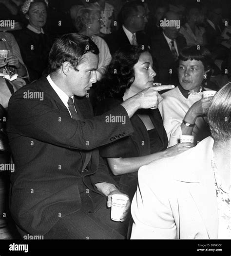 MARLON BRANDO with his future wife MOVITA CASTANEDA and possibly his ...