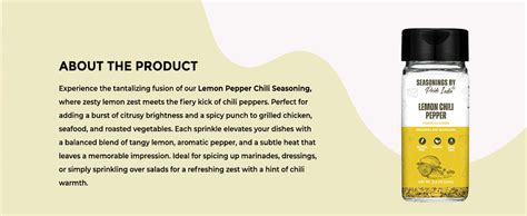 Lemon Chili Pepper Seasoning | Pride of India