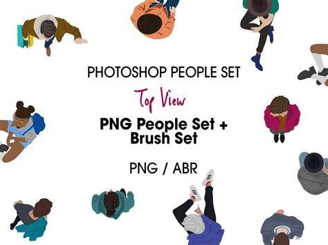 Photoshop Brush Set TOP VIEW PEOPLE - Etsy