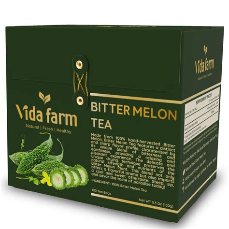 Amazon.com : VIDA FARM 100 Premium Bitter Melon Tea Bags, Zero Sugar ...