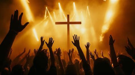 Premium Photo | Worship Worshiping God Singing and praising God in the ...