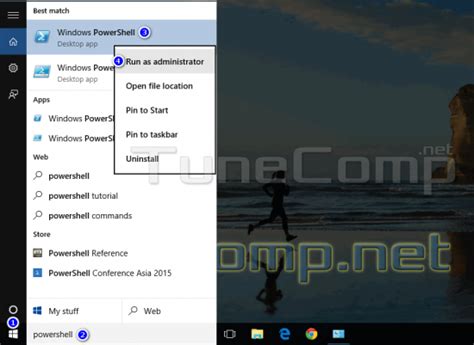 Image result for Select Administrator Windows PowerShell