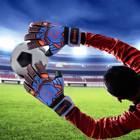 Gonex GK Goalie Gloves with Fingersave Spines | Pro-Level Soccer ...