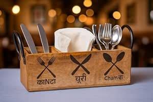Rifa Artism Wooden Cutlery Rack - Silverware Organizer for Kitchen ...