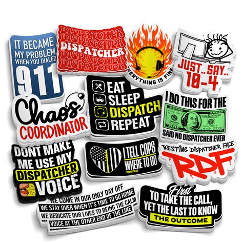 The Dispatcher Collection - Funny Sticker Pack
