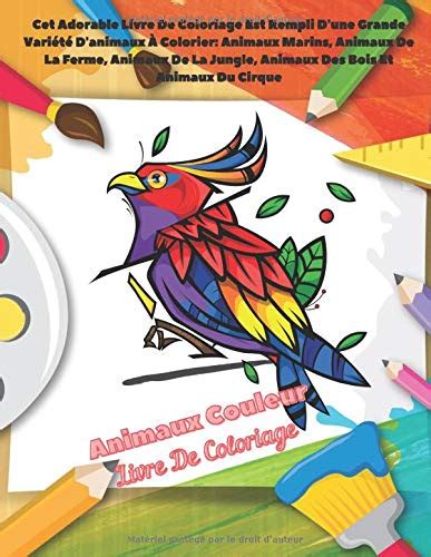 Buy Animaux Couleur - Livre De Coloriage - Cet Adorable Livre De ...