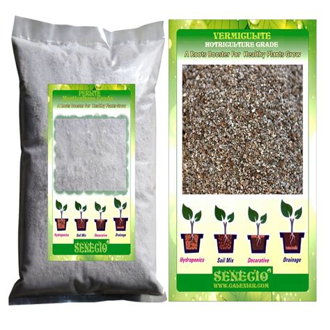 SENECIO Vermiculite 450Gm & Perlite 450Gm Hydroponic/Aquarium ...