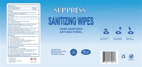 Product Images Suppress Hand Sanitizing Wipes Photos - Packaging ...