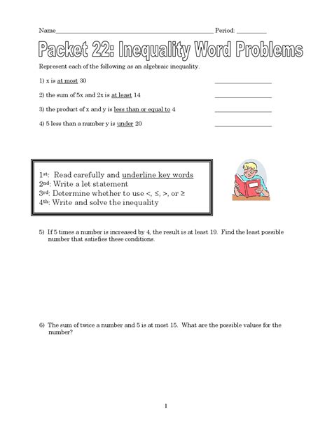 Inequalities Word Problems 的图像结果