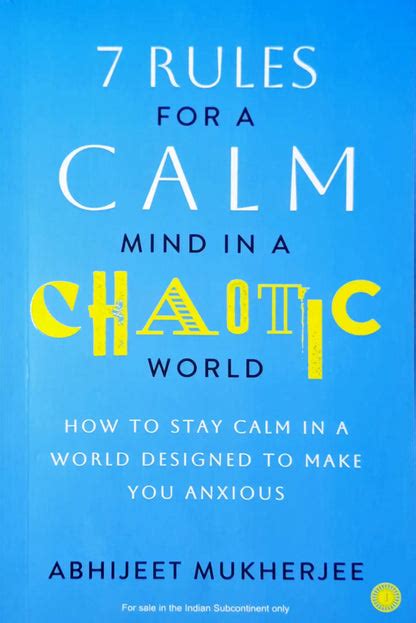 7 Rules for a Calm Mind in a Chaotic World – Books and You